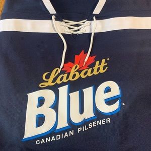 WARRIOR BRAND LABATT BLUE CANADIAN PILSNER JERSEY